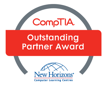 CompTIA Outstanding Partner Award badge  - New Horizons Ireland