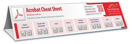 Acrobat keyboard shortcut cheat sheet