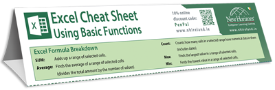 Excel keyboard shortcut cheat sheet preview image