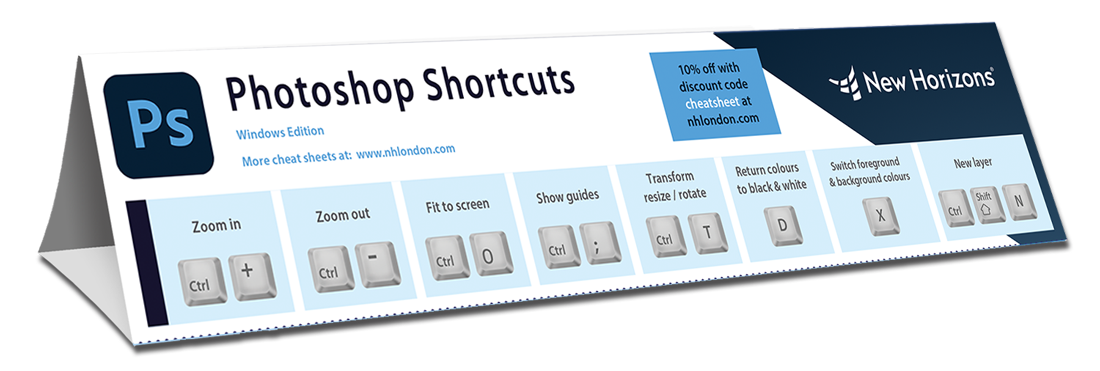 Photoshop keyboard shortcut cheat sheet